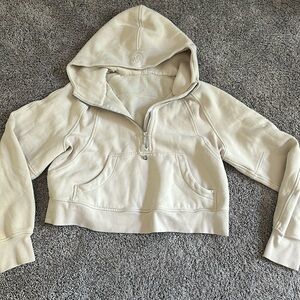 Lululemon scuba quarter zip crop